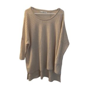 Women's Cashmere Subtle Luxury Dolman Sleeve Oversized‎ Sweater, Size S/M